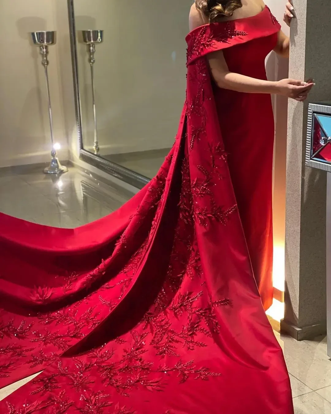 Women Formal Party Wear Dress - تخصيص الكاحل طول غمد فساتين السهرة