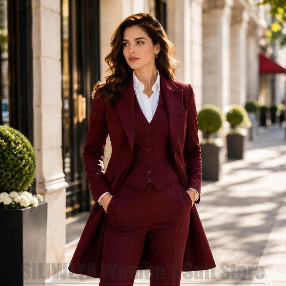 Women Formal Wear Outfits - بدلة نسائية أنيقة من 3 قطع