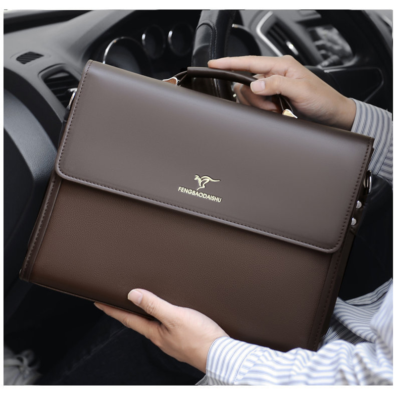 Structured Handbag Work - حقائب جلدية فاخرة للرجال مصمم العمل