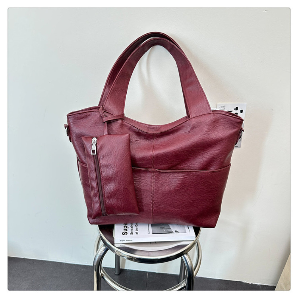 Structured Handbag Work - حقيبة يد نسائية من الجلد الصناعي