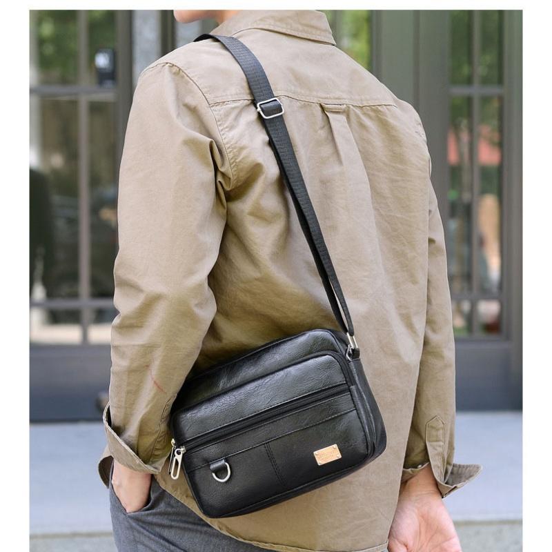 حقيبة جلدية للرجال حقيبة كتف ر - مراجعة Structured Handbag Work وسعره