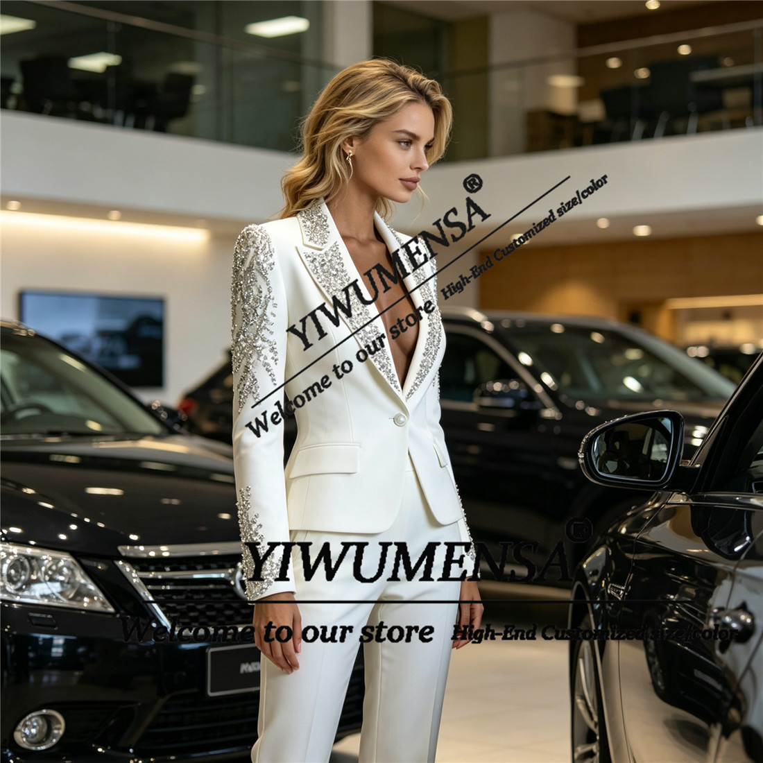 بدلات نسائية فاخرة من قطعتين م - مراجعة Women Formal Wear Outfits وسعره