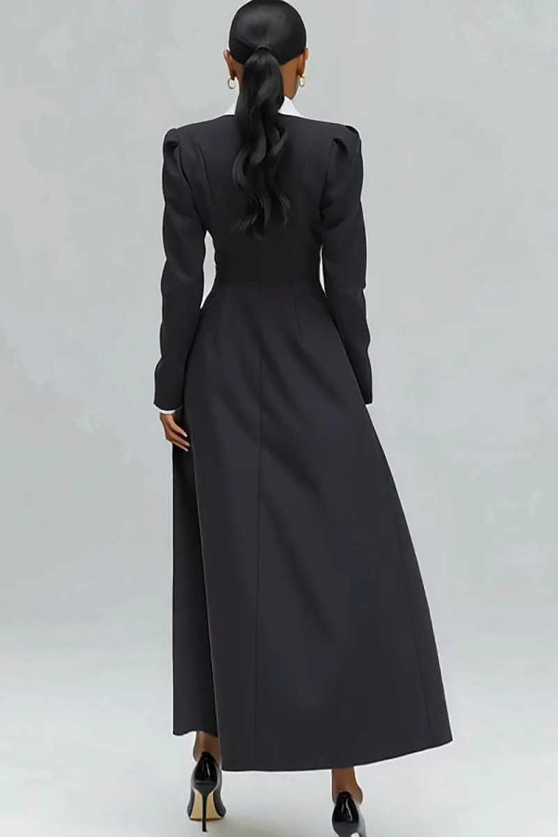 سترة نسائية طويلة بقصة A-line، - مراجعة Women Formal Party Wear Dress وسعره