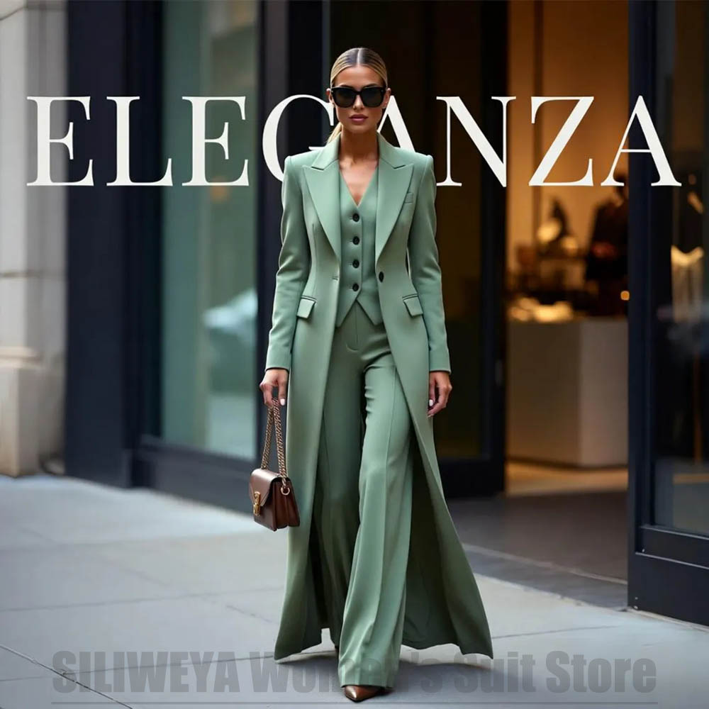 طقم بدلة نسائية أنيق من ثلاث ق - مراجعة Women Formal Wear Outfits وسعره
