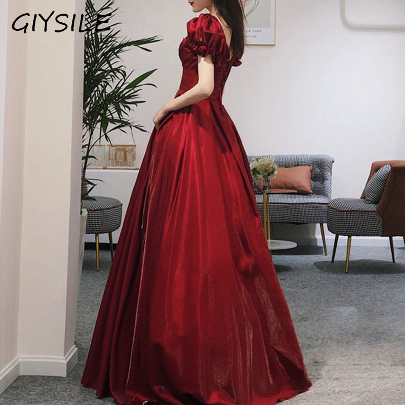 فستان سهرة نسائي بأكمام قصيرة  - مراجعة Women'S Formal Dinner Wear وسعره