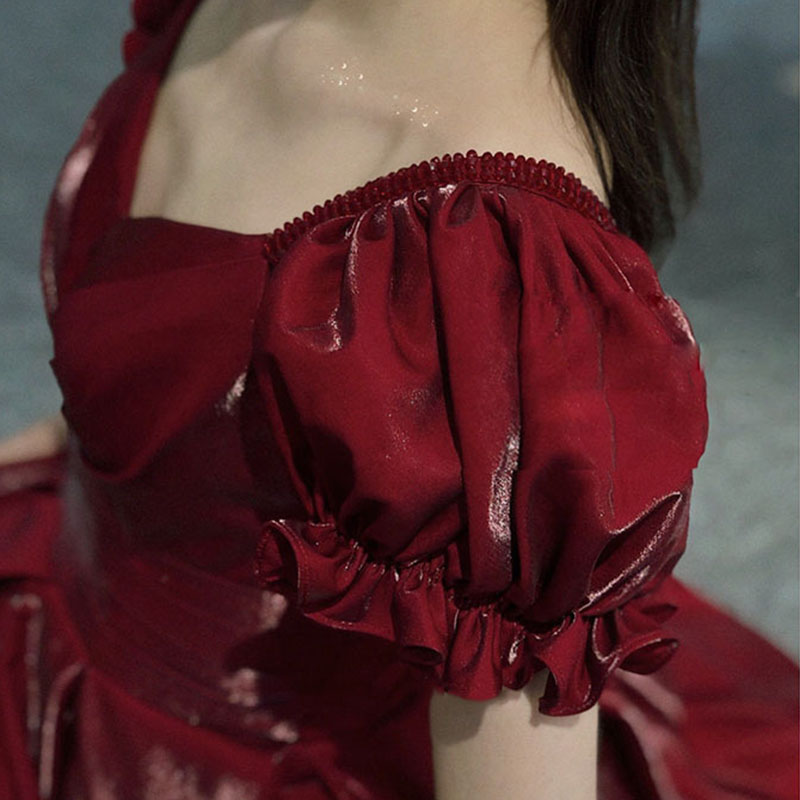 فستان سهرة نسائي بأكمام قصيرة  - مراجعة Women'S Formal Dinner Wear وسعره