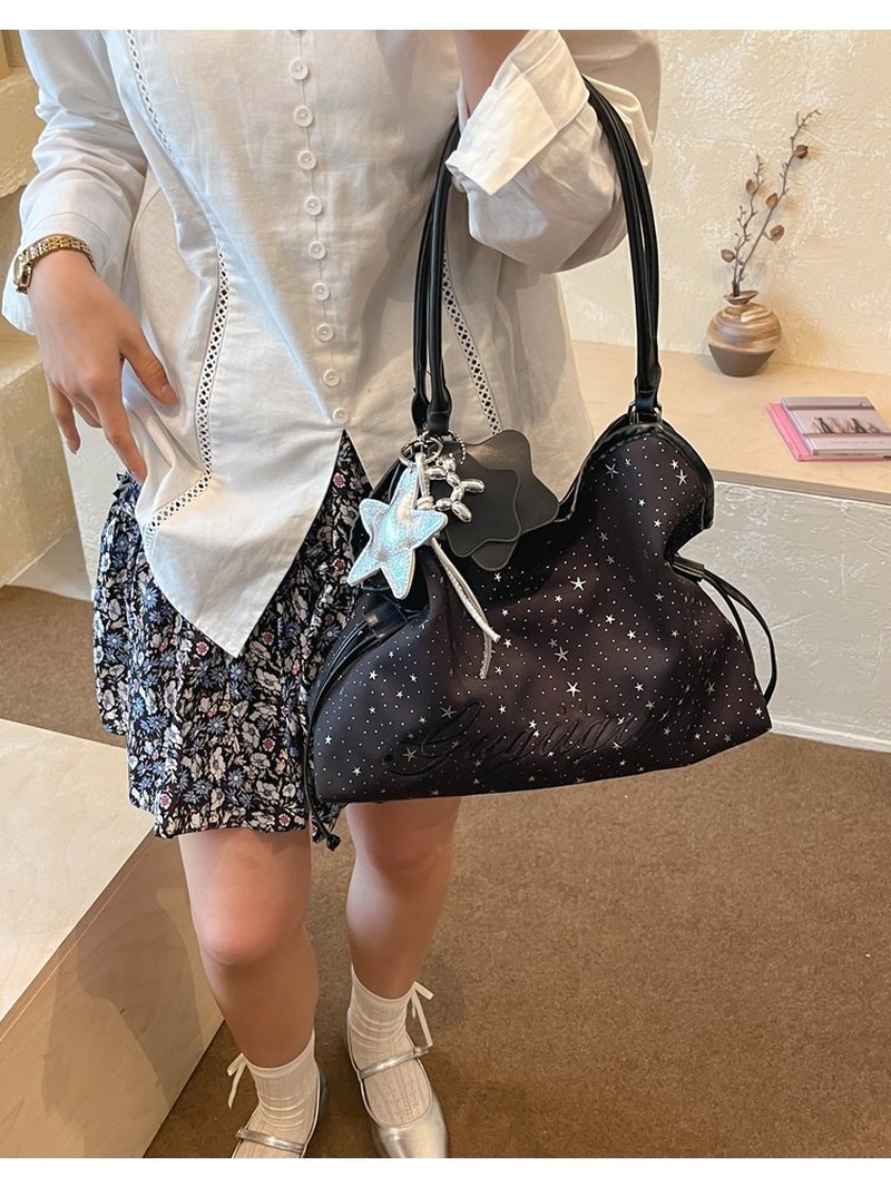 حقيبة كتف نسائية بنمط النجوم،  - مراجعة Structured Handbag Work وسعره