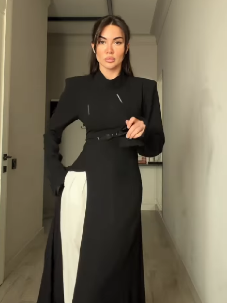 فستان نسائي أنيق طويل الأكمام  - مراجعة Women Formal Wear Outfits وسعره