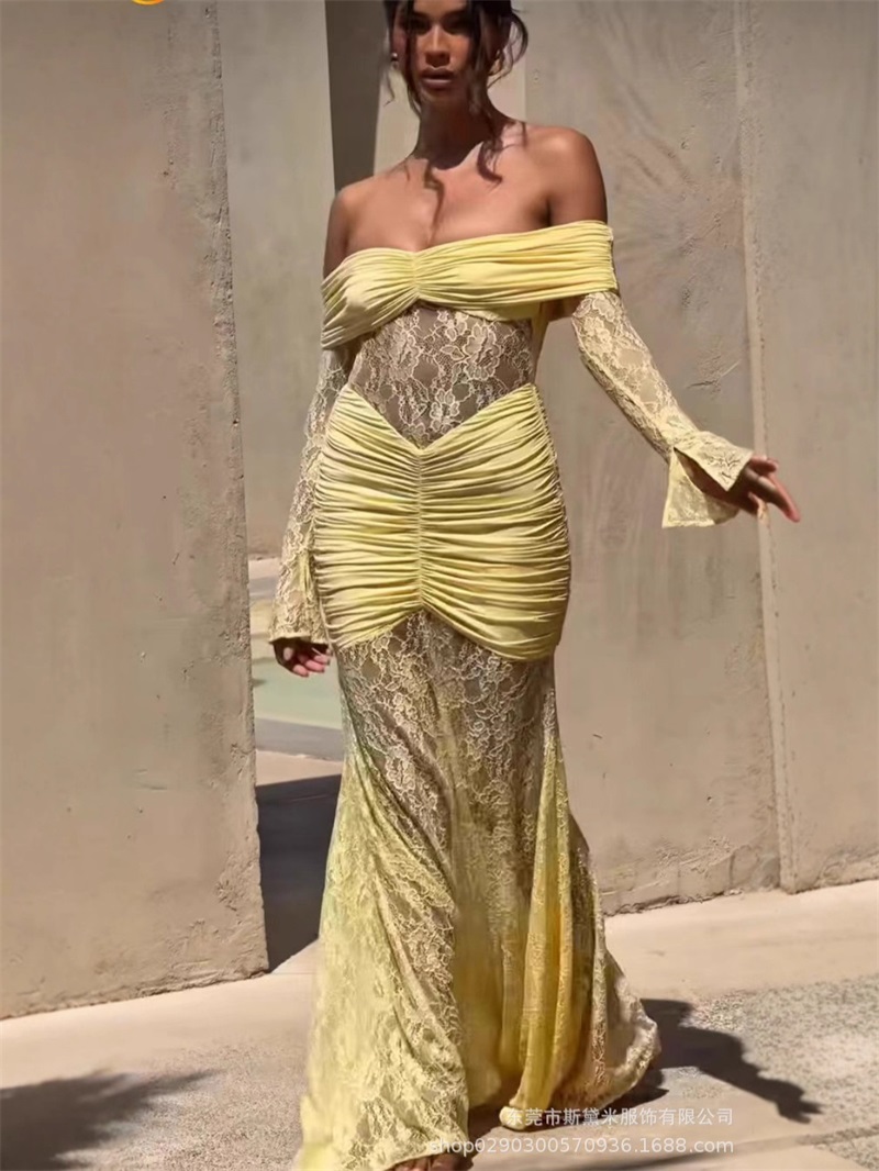 مثير الدانتيل حورية البحر المر - مراجعة Women Formal Party Wear Dress وسعره