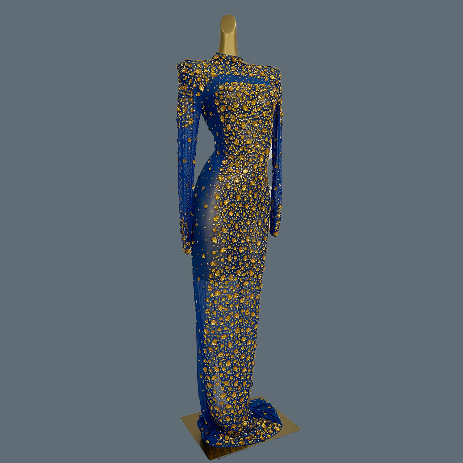 فستان ماكسي أنيق من الشبك الشف - مراجعة Women'S Formal Dinner Wear وسعره