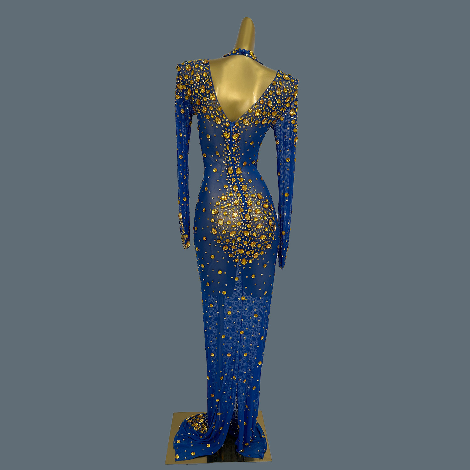 فستان ماكسي أنيق من الشبك الشف - مراجعة Women'S Formal Dinner Wear وسعره