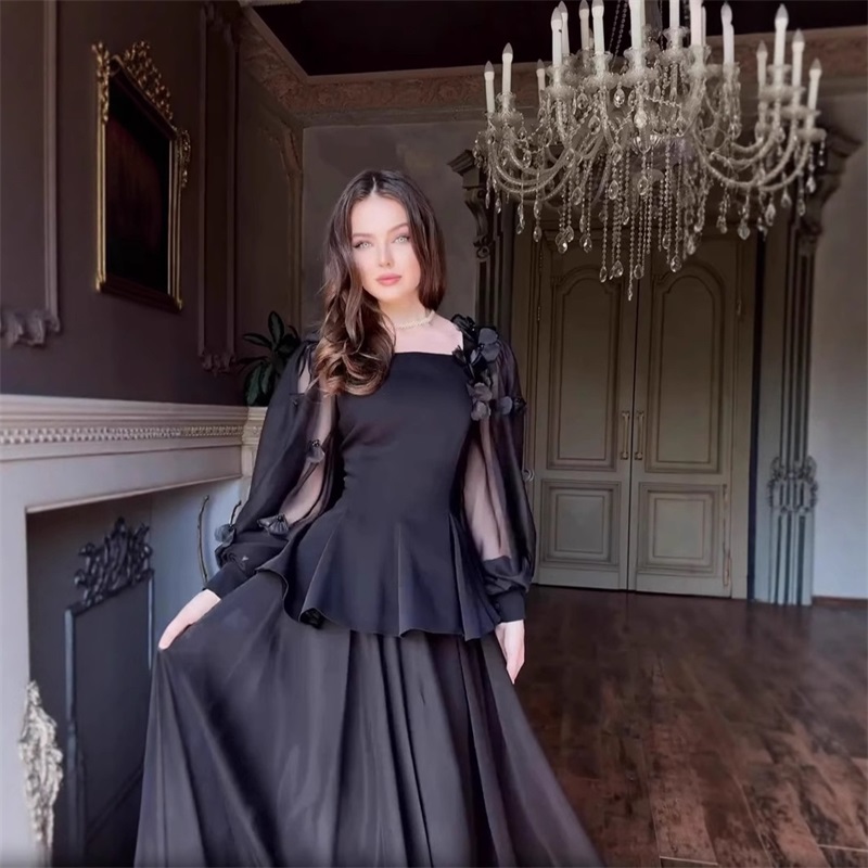 العربية المرأة البدلة تنورة مج - مراجعة Women Formal Party Wear Dress وسعره