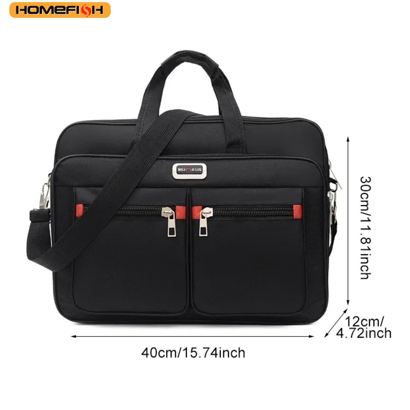 حقيبة يد رجالية متعددة الجيوب  - مراجعة Structured Handbag Work وسعره